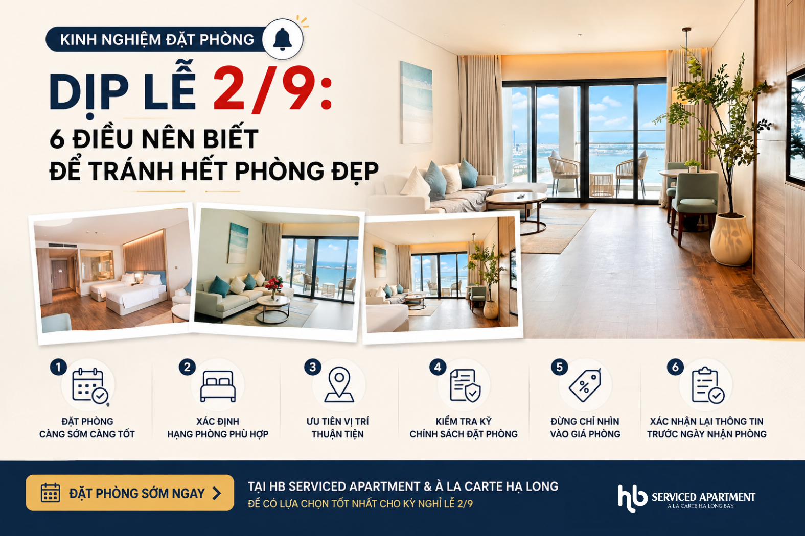 Kinh nghiệm đặt phòng dịp lễ 2/9: 6 điều nên biết để tránh hết phòng đẹp